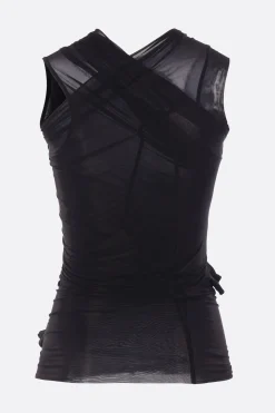 Women RICK OWENS Hollywood Banana sleeveless top in stretch jersey