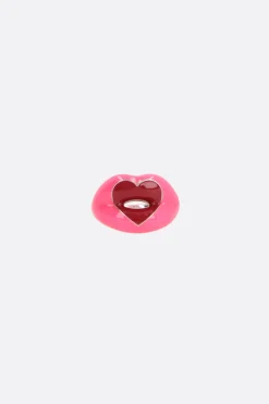 Women HOTLIPS BY SOLANGE Hotlips enameled silver ring