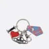 Women VIVIENNE WESTWOOD I Love Orb keychain in saffiano faux leather