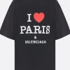 Women BALENCIAGA I Love Paris & cotton t-shirt