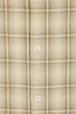 SÉFR Ignacio shirt in check cotton and linen