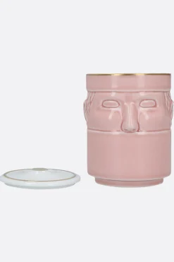 GINORI 1735 Il Seguace porcelain candle holder with cover