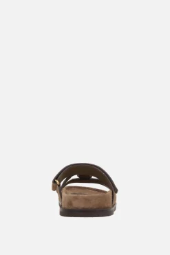 Women TORY BURCH Ines Sport slide sandals in suede
