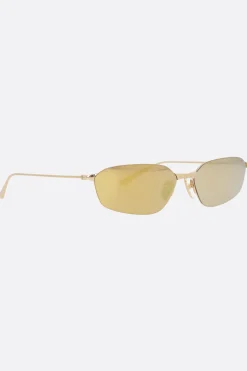 Women BALENCIAGA Invis 2 Oval sunglasses in metal