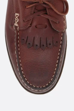 YUKETEN Italian Blucher lace-up shoes in grainy leather