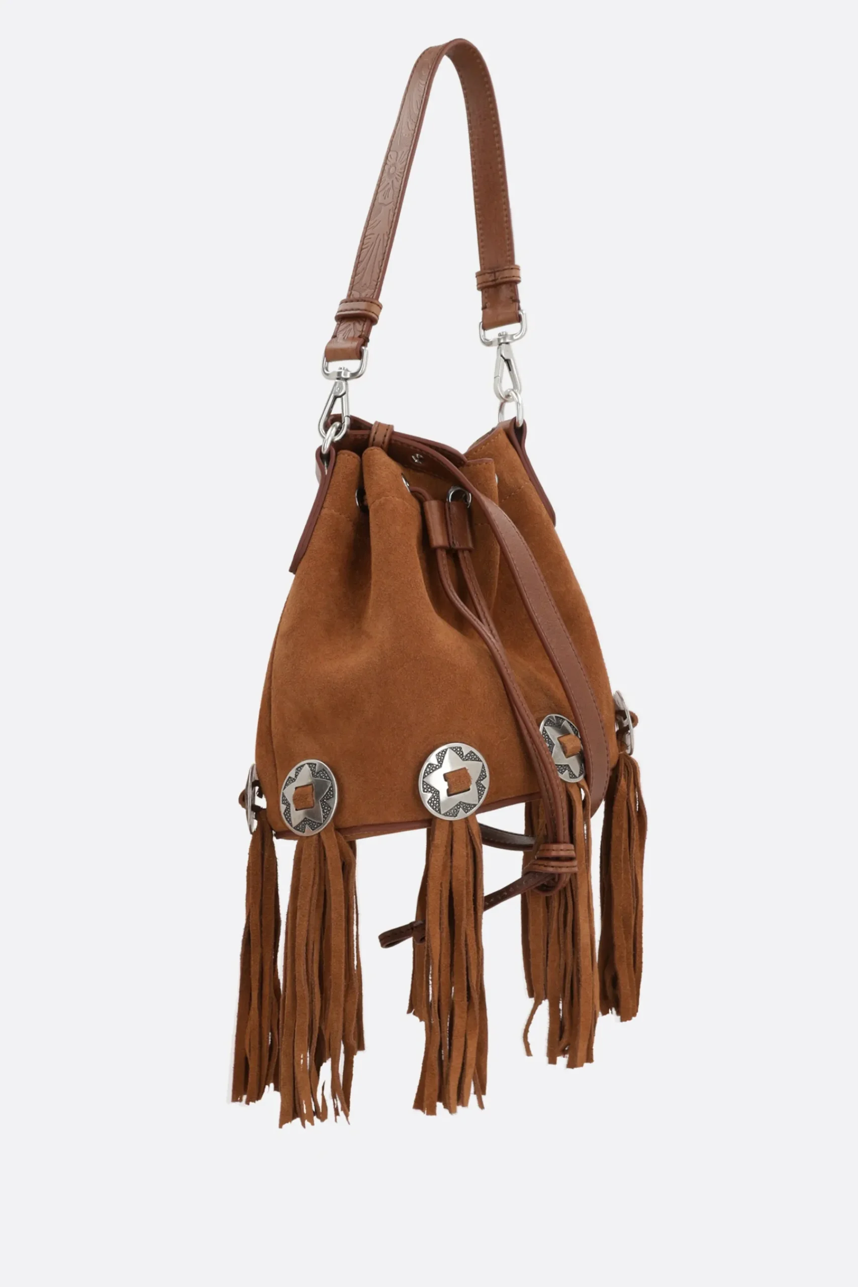 Women HTC LOS ANGELES Janis bucket bag in suede