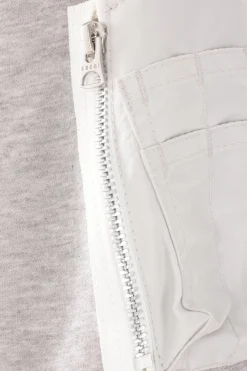 SACAI jersey and twill sweatshirt