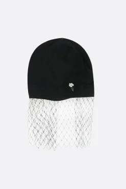 Women UNDERCOVER jersey beanie with veil