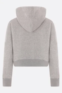 Women SACAI jersey cropped hoodie