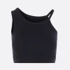 Women Y'S jersey cropped top