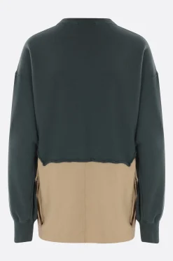 Women UNDERCOVER jersey deconstructed sweatshirt