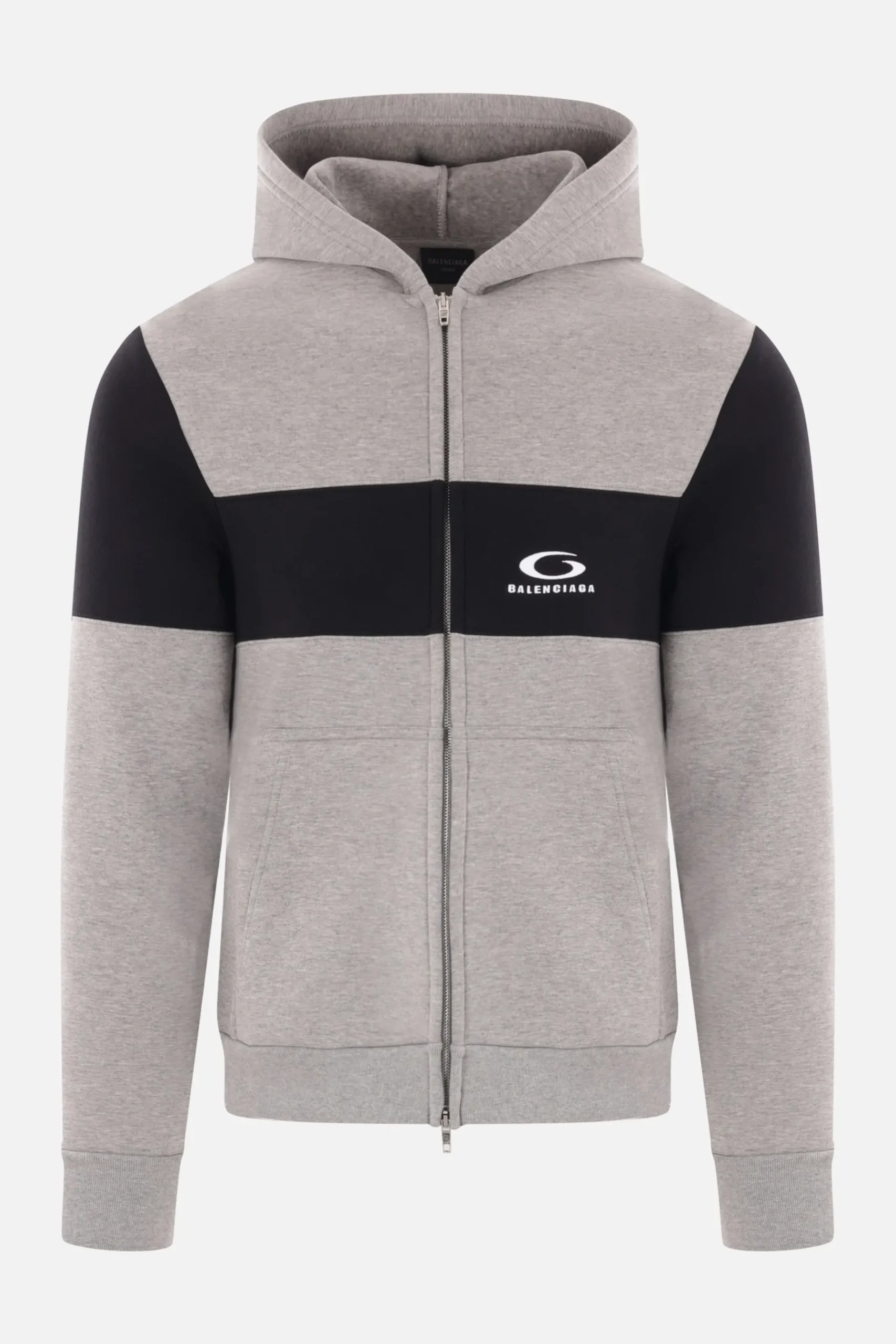 BALENCIAGA jersey full-zip hoodie