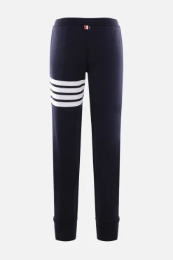 Women THOM BROWNE jersey joggers with 4-Bar detail