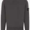 STONE ISLAND jersey sweatshirt with logo badge