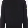 STONE ISLAND jersey sweatshirt with logo badge
