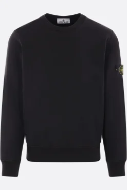 STONE ISLAND jersey sweatshirt with logo badge