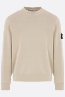 STONE ISLAND jersey sweatshirt with logo badge
