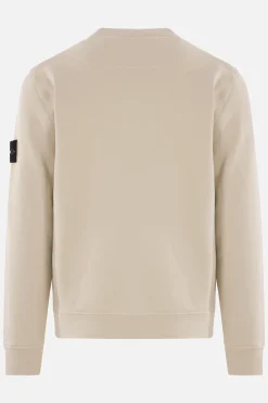STONE ISLAND jersey sweatshirt with logo badge