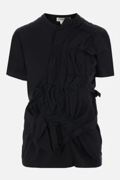 Women COMME DES GARÇONS jersey t-shirt with ruches