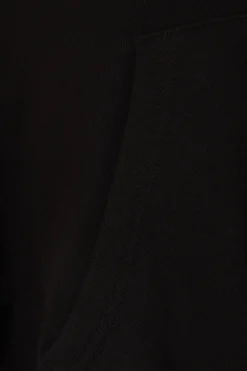 Women YOHJI YAMAMOTO jersey unbalanced hoodie