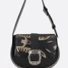 Women HTC LOS ANGELES Joan Boots shoulder bag in craquelé leather