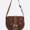 Women HTC LOS ANGELES Joan shoulder bag in vintage leather
