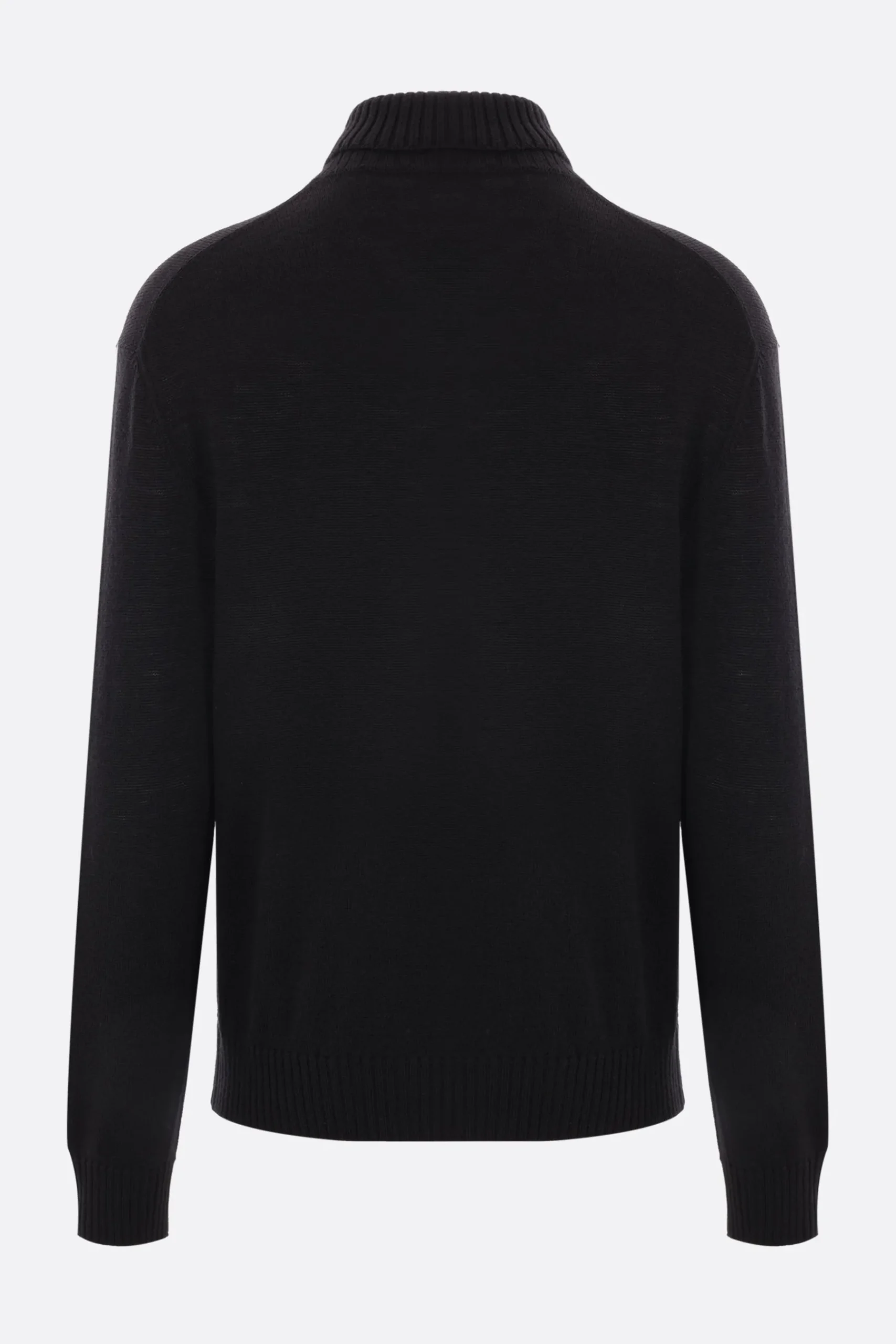 JIL SANDER JS+ embroidered wool turtleneck