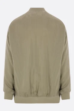 RICK OWENS Jumbo Flight oversize bomber jacket in cupro