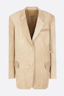 Women UMA WANG Kava single-breasted jacket in technical fabric