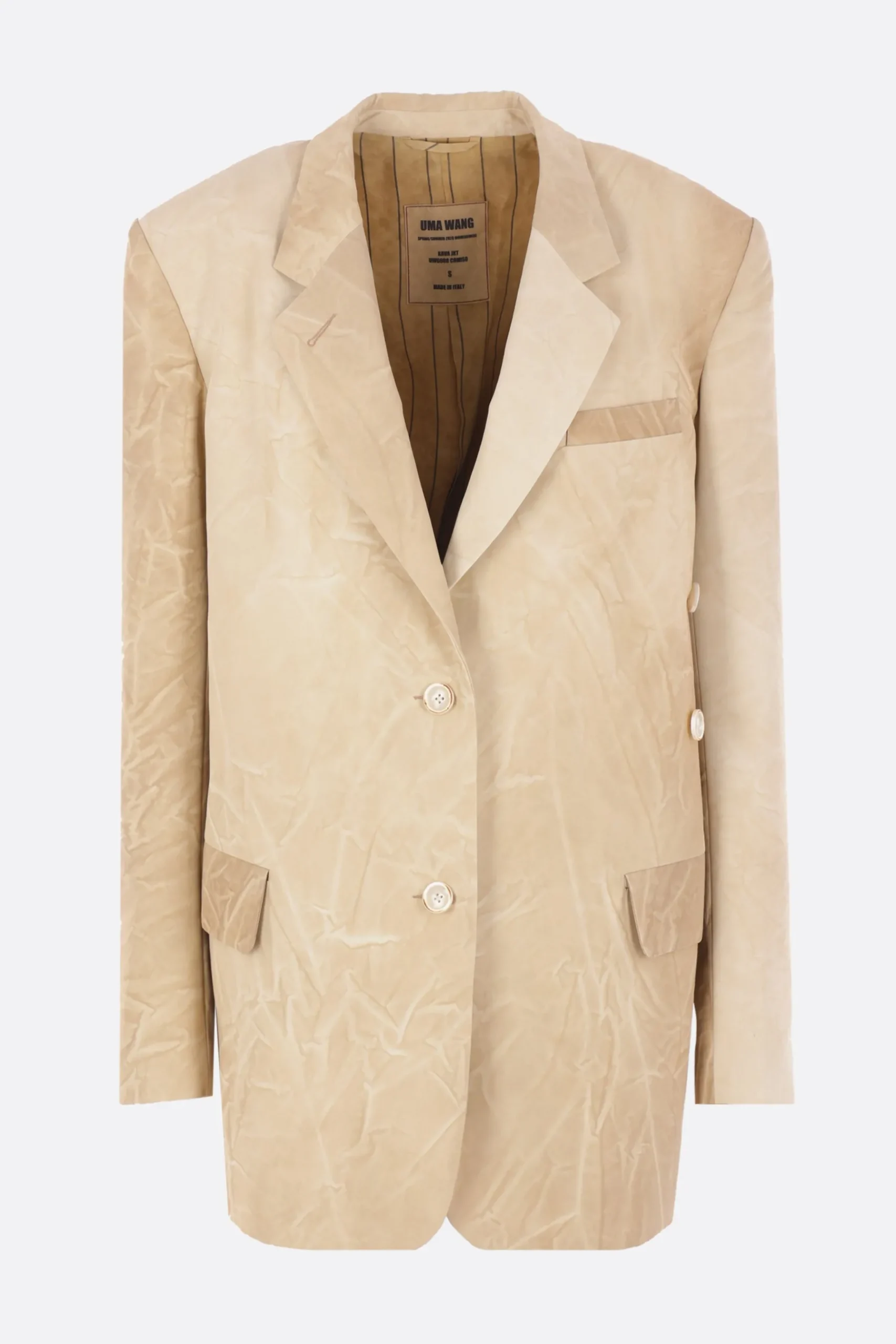 Women UMA WANG Kava single-breasted jacket in technical fabric