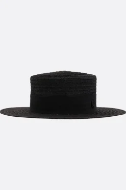 Women MAISON MICHEL Kiki hemp canotier hat