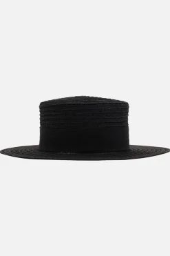 Women MAISON MICHEL Kiki hemp canotier hat