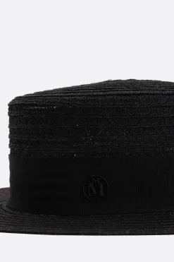 Women MAISON MICHEL Kiki hemp canotier hat