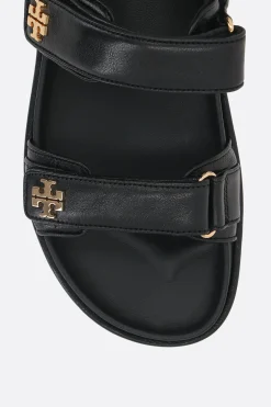 Women TORY BURCH Kira flat sandals in grainy leather
