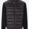 MONCLER knit and down-filled nylon cardigan