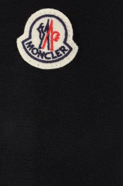 MONCLER knit and down-filled nylon cardigan