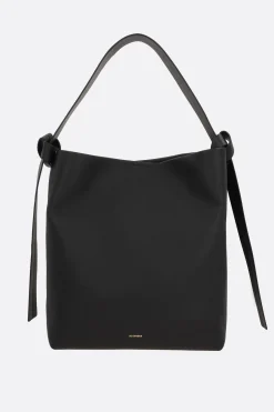 Women JIL SANDER Knot medium hobo bag in smooth leather