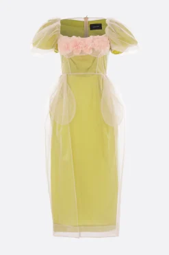 Women SIMONE ROCHA layered dress in tulle with flowers
