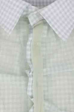 Women MAISON MARGIELA layered shirt in cotton and organza