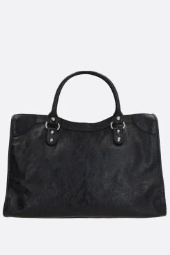Women BALENCIAGA Le City medium tote bag in Arena leather