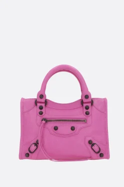 Women BALENCIAGA Le City mini handbag in Arena Storico leather