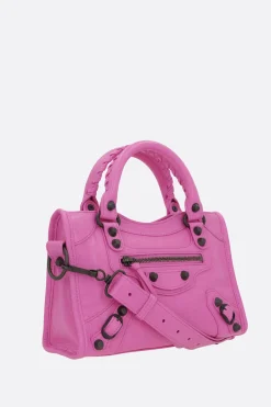 Women BALENCIAGA Le City mini handbag in Arena Storico leather