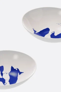 CASSINA Le Monde de Charlotte Perriand: Neige porcelain two soup plate set