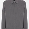 JIL SANDER lightweight wool overshirt
