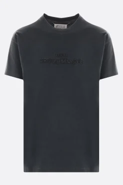 Women MAISON MARGIELA logo embroidered cotton t-shirt