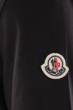 Women MONCLER logo embroidered cotton t-shirt
