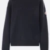 Women MONCLER logo embroidered jersey sweatshirt