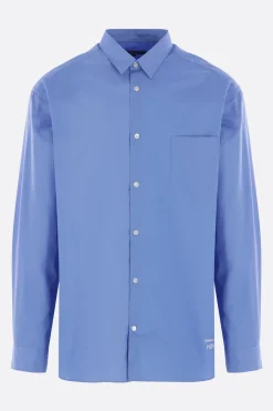 COMME DES GARÇONS HOMME logo embroidered poplin shirt