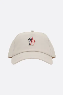 MONCLER GRENOBLE logo patch gabardine baseball cap