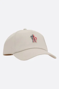 MONCLER GRENOBLE logo patch gabardine baseball cap